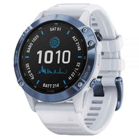 GARMIN FENIX 6 PRO SOLAR,MINERAL BLUE W/WHITESTONE BAND,GPS,  , BLUE