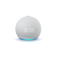 Amazon Echo Dot (4th Gen) with Clock White