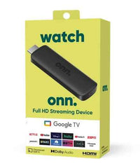 ONN GOOGLE TV FULL HD STREAMING DEVICE (NEW, 2023), BLACK