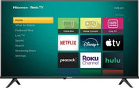 HISENSE 32" CLASS A4 SERIES FULL HD 1080P SMART ROKU TV 2024, BLACK