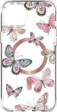 BODY GLOVE KARMA BY  PINK BUTTERFLIES WITH MAGSAFE CASE  IPHONE 14 PLUS MULTI COLOR, MULTICOLOR