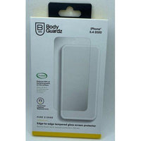 BODYGUARDZ PURE 2 EDGE ANTIMICROBIAL TEMPERED GLASS SCREEN PROTECTOR-IPHONE 12 MINI, CLEARLY WHITE