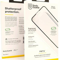 BODYGUARDZ PRTX SHATTERPROOF SYNTHETIC ANTIMICROBIAL GLASS SCREEN PROTECTOR  IPHONE 12 PRO MAX, CLE