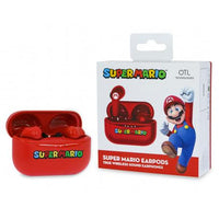 OTL NINTENDO SUPER MARIO RED TWS WIRELESS EARPHONES - EUR SPEC, MULTICOLOR