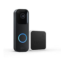 BLINK SMART WIFI VIDEO DOORBELL, WIRED/BATTERY OPERATED WITH SYNC MODULE 2, BLACK