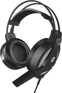 HP H100 WIRED GAMING PC HEADSET WITH MIC FOR PC, XBOX, PS4, SWITCH, BLACK, DAMAGED BOX