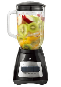 BLENDCRAFT IBL-4618BLK 4-SPEED BLENDER WITH 52OZ GLASS JAR, BLACK