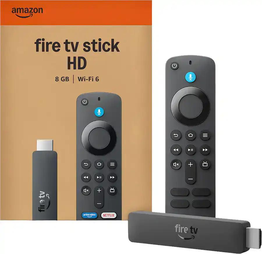 AMAZON FIRE TV STICK HD,FREE LIVE TV,ALEXA 2026,BLACK | Distritech