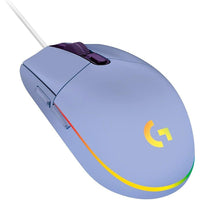 LOGITECH G203 LIGHTSYNC RGB 6 BUTTON GAMING MOUSE, LILAC