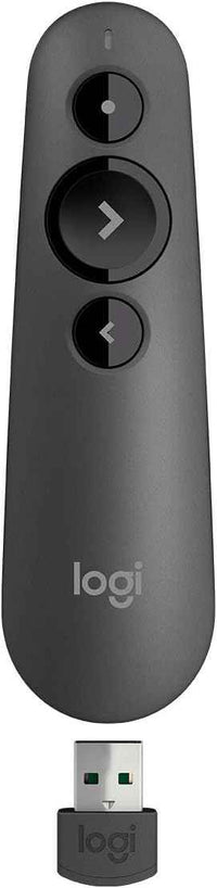 LOGITECH R500S LASER PRESENTATION REMOTE CLICKER, GRAPHITE