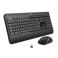 LOGITECH MK540 ADVANCED WIRELESS KEYBOARD AND MOUSE COMBO, SPANISH KEYBOARD LAYOUT, BLACK