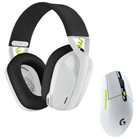 LOGITECH WIRELESS G435 SE HEADSET G305 SE MOUSE GAMING COMBO, WHITE