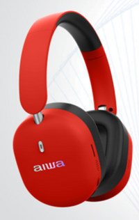 AIWA WIRELESS HEADPHONE, UP TO 10 HRS PLAYTIME, RED