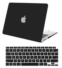 APPLE MACBOOK AIR 13 PLASTIC CLIP CASE WITH KEYBOARD COVER (MWT-2020), BLACK