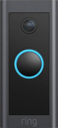 Ring - Wi-Fi Video Doorbell - Wired - Black