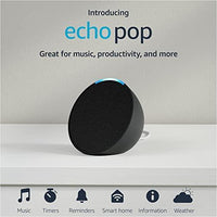 AMAZON ECHO POP (1ST GEN) SMART SPEAKER WITH ALEXA CHARCOAL