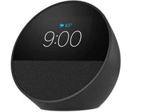 AMAZON ECHO SPOT (2024 RELEASE), SMART ALARM CLOCK WITH VIBRANT SOUND AND ALEXA - WHITE