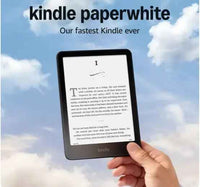 AMAZON KINDLE PAPERWHITE 16GB OUR FASTEST KINDLE EVER, WITH NEW 7" GLARE-FREE BLACK