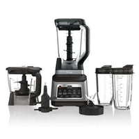 NINJA PROFESSIONAL PLUS KITCHEN SYSTEM BLENDER & 8-CUP FOOD PROCESSOR & 2 SINGLE SERVE CUPS, BLACK