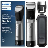 PHILIPS NORELCO SERIES 9000 ULTIMATE PRECISION BEARD AND HAIR TRIMMER, STEEL