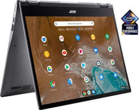 ACER CHROMEBOOK SPIN 713 2IN1 13.5' 2K VERTIVIEW 32 TOUCH  INTEL I510210U  8GB   128GB, STEEL GRAY