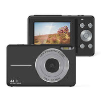 JRKI DC430-3 DIGITAL CAMERA, 44MP CMOS SENSOR, 1080P VIDEO, 2.4" IPS HD SCREEN, BLACK