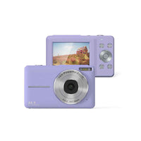 JRKI DC430-3 DIGITAL CAMERA, 44MP CMOS SENSOR, 1080P VIDEO, 2.4" IPS HD SCREEN, PURPLE