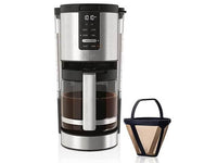 NINJA DCM200C PROGRAMMABLE XL 14-CUP COFFEE MAKER, 14-CUP GLASS CARAFE, WITH PERMANENT FILTER, SILV