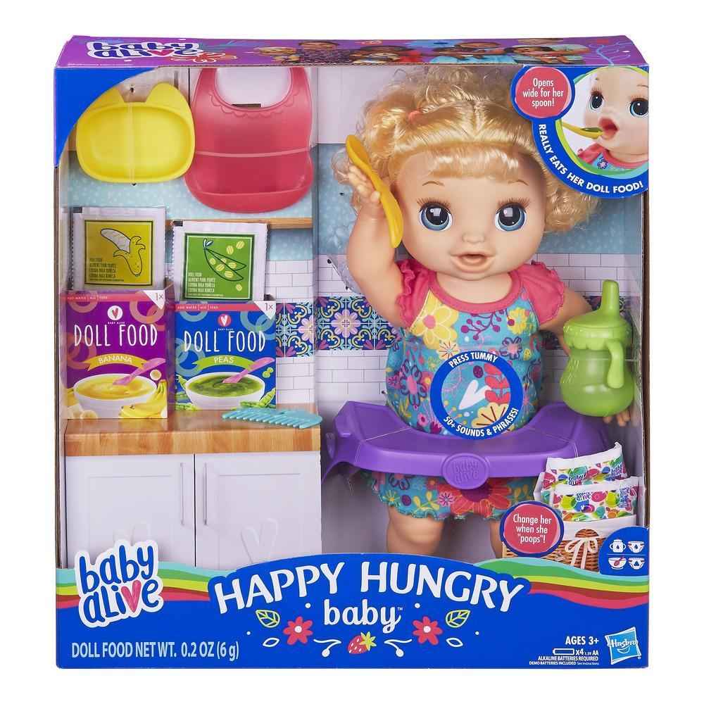 HASBRO BABY ALIVE HAPPY HUNGRY BABY, ORIGINAL BOX– Distritech