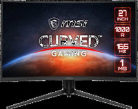 MSI OPTIX , 27"QHD CURVED 170HZ,HEIGHT ADJUSTABLE Y STAND, BLACK, FACTORY REFURBISHED