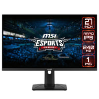 MSI GAMING MONITOR, 27" QHD 240HZ, HDMI, HEIGHT ADJ FLAT STAND, BLACK, FACTORY REFURBISHED