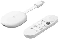 GOOGLE  CHROMECAST WITH GOOGLE TV (HD), WHITE, BROWN BOX