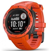 GARMIN INSTINCT SOLAR, GPS WATCH, WW, FLAME RED