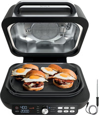 NINJA IG651 FOODI SMART XL PRO 7-IN-1 INDOOR GRILL/GRIDDLE COMBO, AIR FRY, BLACK