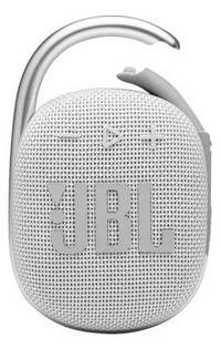 JBL CLIP 4 Portable Bluetooth Speaker (White), Caribbean