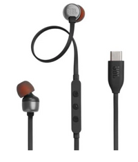 JBL TUNE 310C WIRED EARBUDS USB-C, LATAM ONLY, BLACK