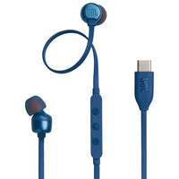 JBL TUNE 310C WIRED EARBUDS USB-C CARIBBEAN ONLY, BLUE