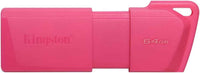 KINGSTON 64GB USB 3, 0 EXODIA, NEON PINK