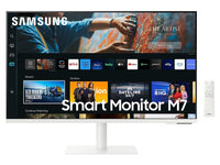 SAMSUNG 27" M7 SMART UHD MONITOR WITH SMART TV APPS AND MOBILE CONNECTIVITY, BLACK