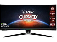 MSI OPTIX , 38"WQHD CURVED 175HZ,HEIGHT ADJUSTABLE WITH Y STAND + RGB, BLACK, FACTORY REFURBISHED