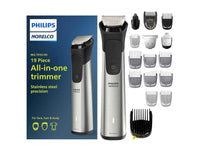 PHILIPS NORELCO MULTIGROOM 7000 SERIES ALL IN ONE TRIMMER 19PCS KIT, SILVER