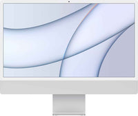 APPLE  IMAC MGPC3LL/A 24", M1, 8GB, 256GB, MAC OS, SILVER - ORIGINAL KB+MOUSE, FACTORY REFURBISHED