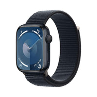 APPLE WATCH SERIES 9 41MM ALUMINUM CASE WITH MIDNIGHT SPORT LOOP, MIDNIGHT