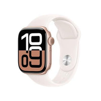 APPLE WATCH SERIES 10 GPS 42MM ALUMINUM CASE WITH LIGHT BLUSH SPORT BAND M/L, ROSE GOLD ALUMINUM