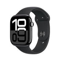 APPLE WATCH SERIES 10, GPS, 46MM, CASE WITH BLACK SPORT BAND, MEDIUM/LARGE, BLACK