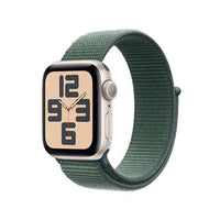 APPLE WATCH SE 2ND GEN GPS 40MM SMARTWATCH WITH STARLIGHT ALUMINUM CASE WITH LAKE GREEN SPORT LOOP,