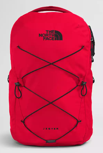 THE NORTH FACE JESTER BACKPACK WITH A PADDED LAPTOP SLEEVE, RED– Distritech