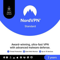 NORDVPN STANDARD 10 DEVICES/2 YEAR, WHITE