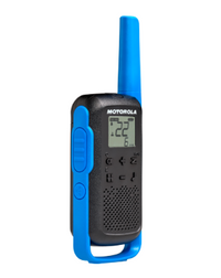 MOTOROLA TALKABOUT T270 RECHARGEABLE 2WAY RADIO IN BLACK WITH  2PACK, BLUE