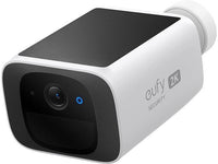 ANKER EUFY SECURITY S220 SOLOCAM, SOLAR SECURITY CAMERA, WIRELESS OUTDOOR CAMERA, WHITE